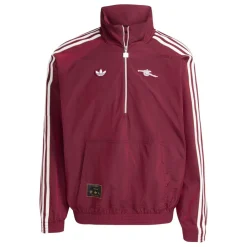 Tracksuits*adidas Mens Arsenal Icons Half Zip Tracksuit Top in Red