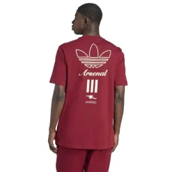 Football And Rugby Clothing*adidas Mens Arsenal Terrace Icons Graphic T-Shirt in Red