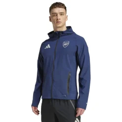 Tracksuits*adidas Mens Arsenal Vis Tech Travel Jacket in Black