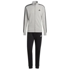 Tracksuits*adidas Mens Basic 3 Stripes French Terry Tracksuit in Grey