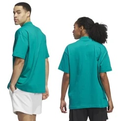 Fitness And Gym Tops*adidas Mens Basketball T-Shirt in Green