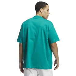 Fitness And Gym Tops*adidas Mens Basketball T-Shirt in Green