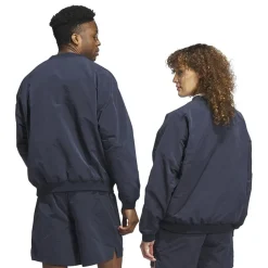 Knitwear*adidas Mens Basketball Woven Crewneck Sweatshirt in Blue