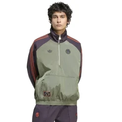 Tracksuits*adidas Mens Bayern Munich Originals Icon Half Zip Jacket in Green