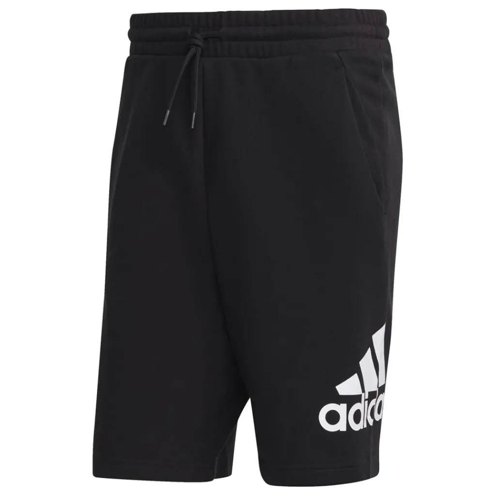 Fitness And Gym Shorts*adidas Mens Big Logo French Terry Shorts in Black