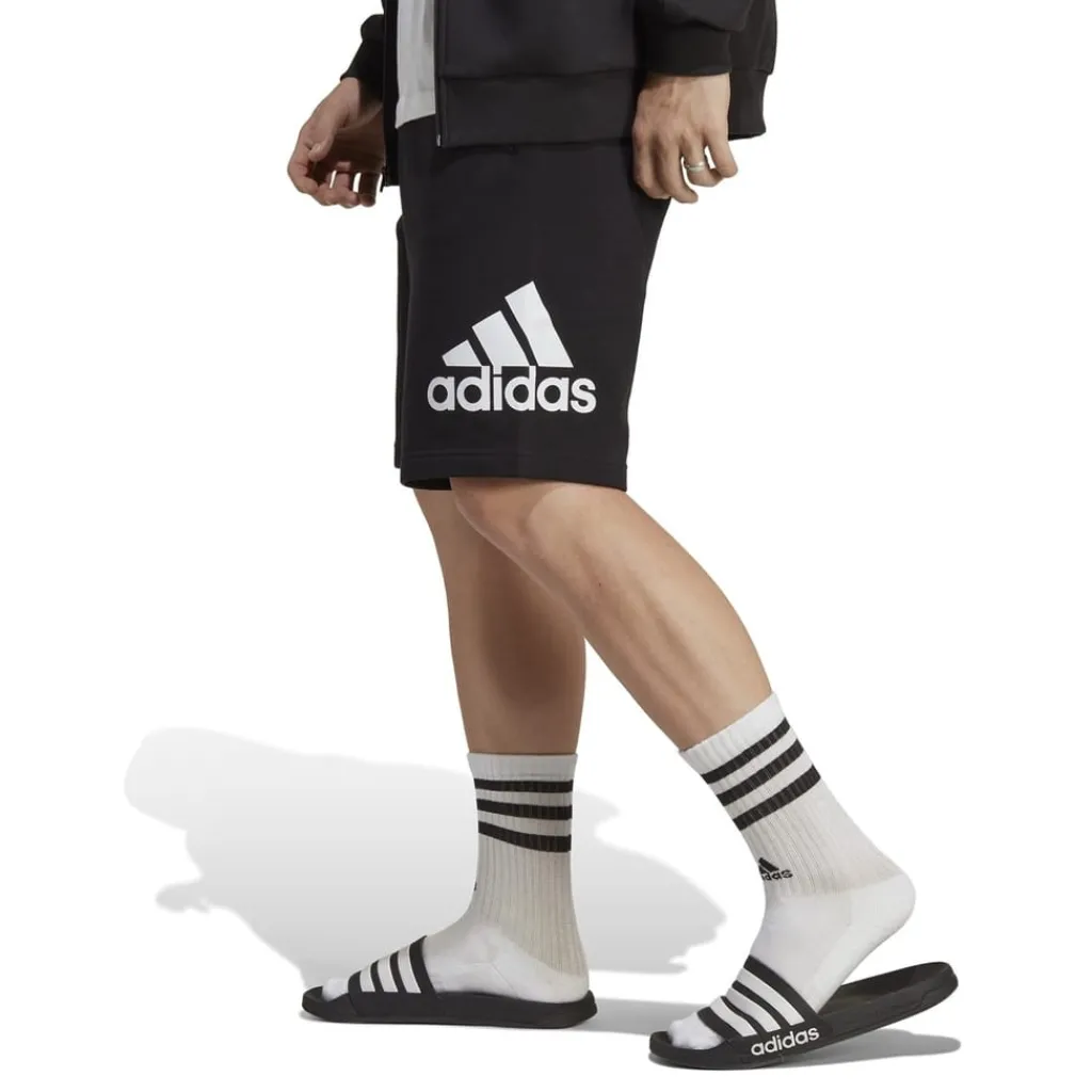 Fitness And Gym Shorts*adidas Mens Big Logo French Terry Shorts in Black