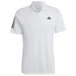 Polo Shirts*adidas Mens Club 3 Stripe Polo Shirt in White