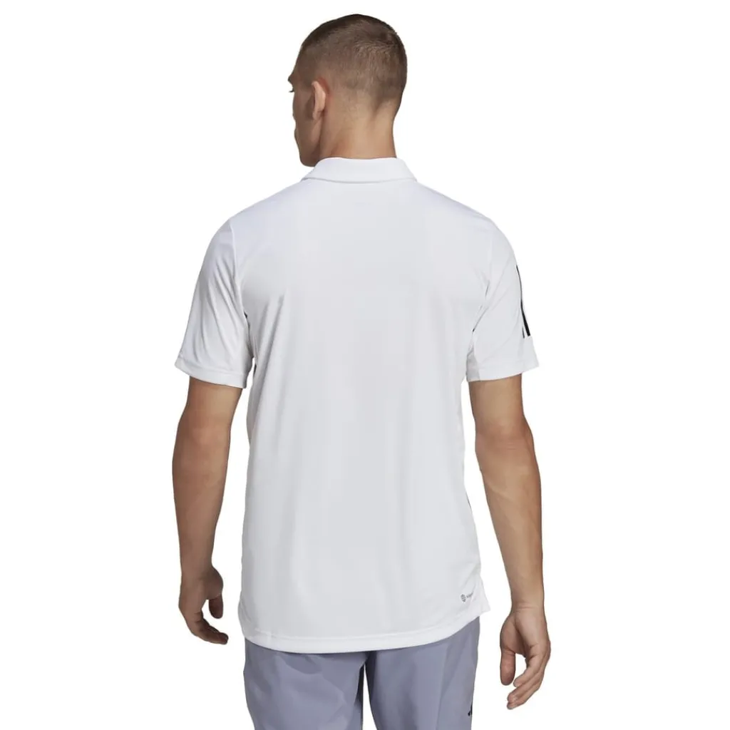 Polo Shirts*adidas Mens Club 3 Stripe Polo Shirt in White