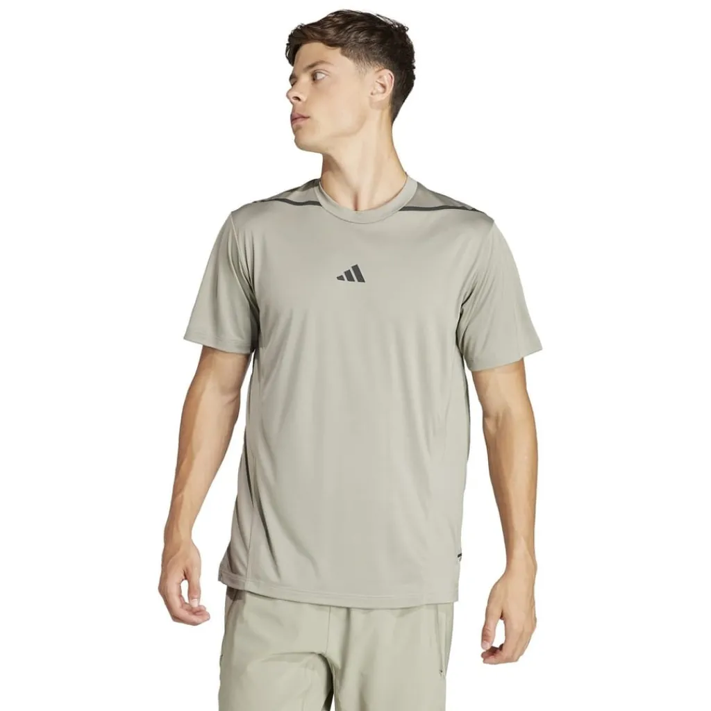 Fitness And Gym Tops*adidas Mens D4t Adistwo Tee Gym Top in Green