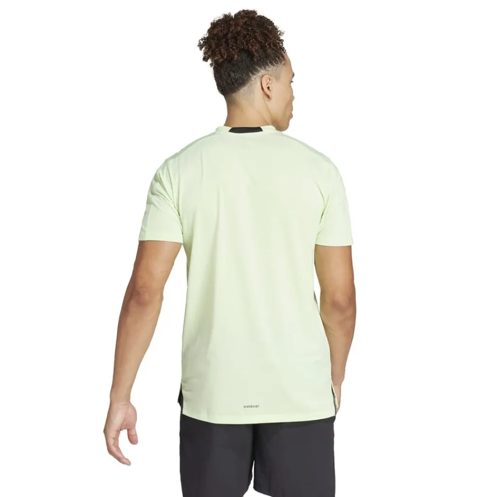 Fitness And Gym Tops*adidas Mens D4t Tee Gym Top in Green