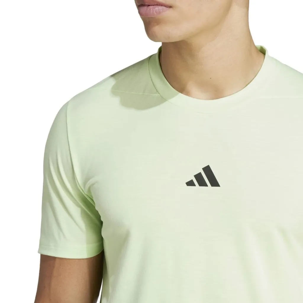 Fitness And Gym Tops*adidas Mens D4t Tee Gym Top in Green