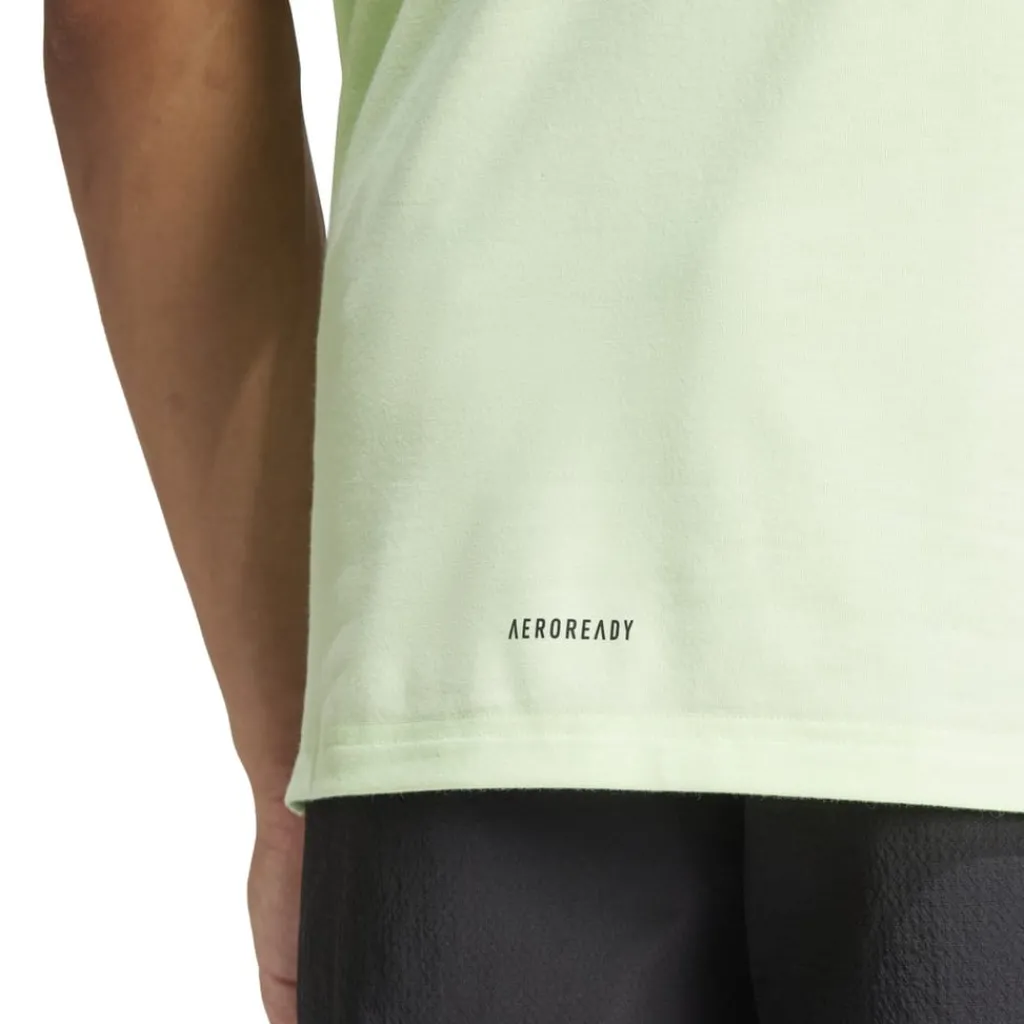 Fitness And Gym Tops*adidas Mens D4t Tee Gym Top in Green