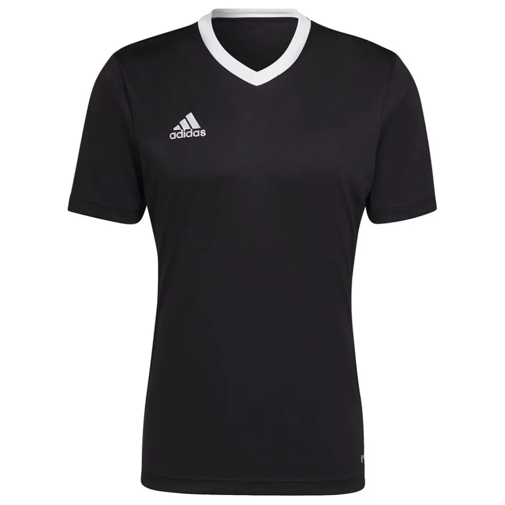 Football And Rugby Clothing*adidas Mens Entrada 22 Short Sleeve Jersey Top in Black