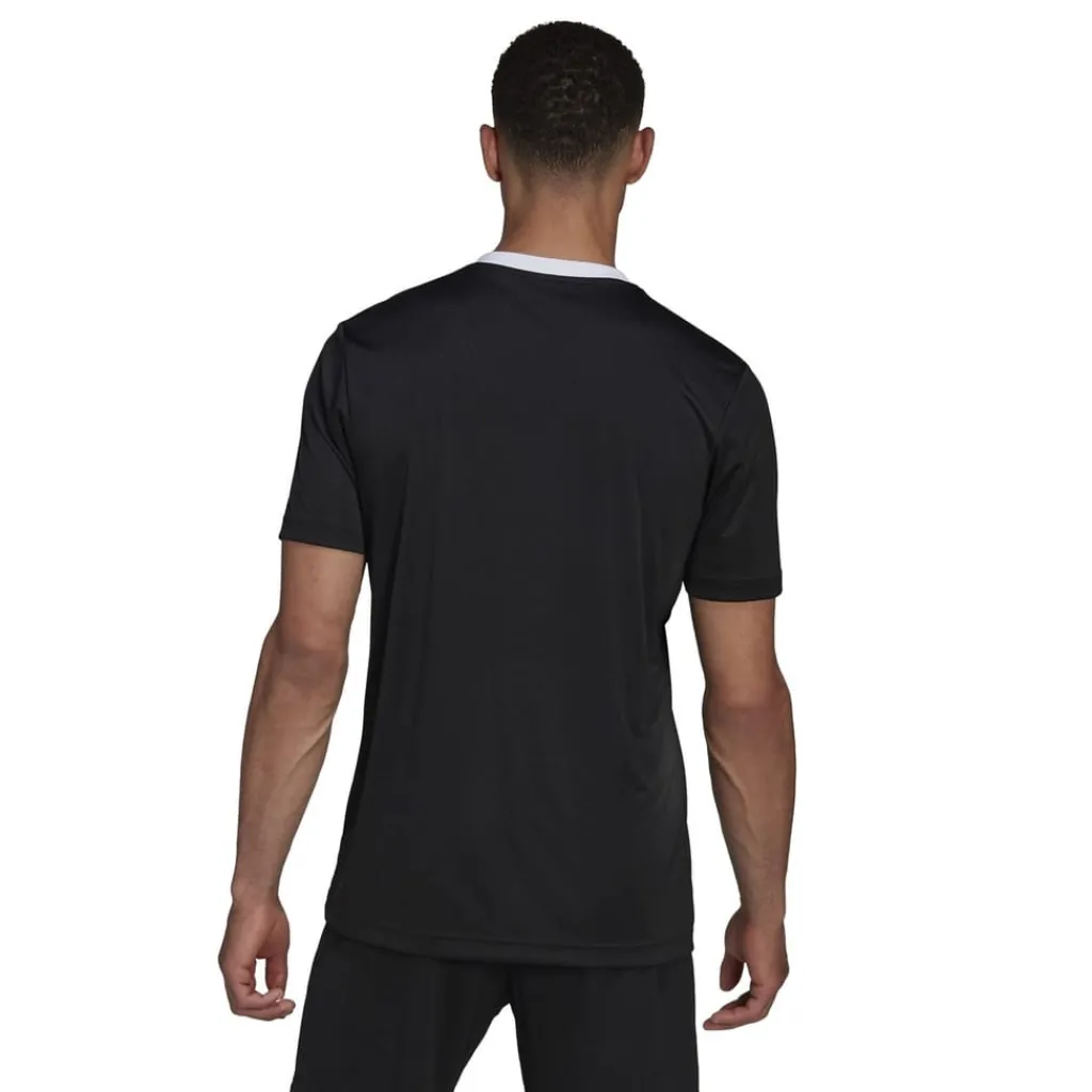 Football And Rugby Clothing*adidas Mens Entrada 22 Short Sleeve Jersey Top in Black