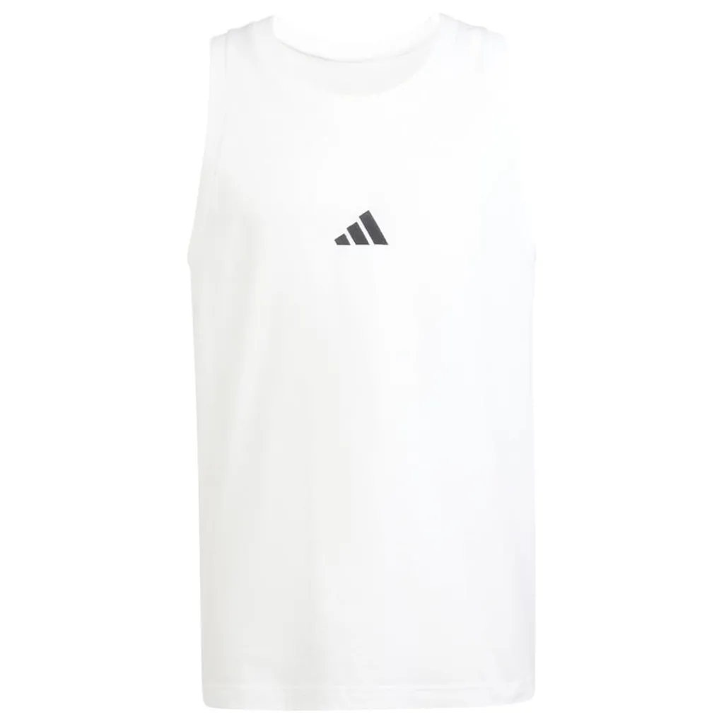 T-Shirts And Vests*adidas Mens Essentials Small Logo Tank Top in White