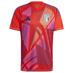 Football And Rugby Clothing*adidas Mens Figc Gk Jersey Goalkeeper Top in Red