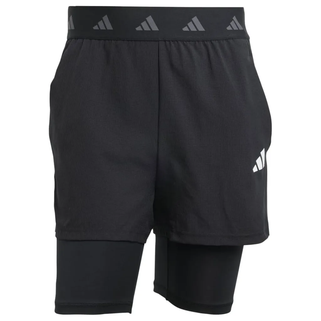 Fitness And Gymwear|Fitness And Gym Shorts*adidas Mens Gym+ 2 In 1 Shorts in Black
