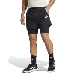 Fitness And Gymwear|Fitness And Gym Shorts*adidas Mens Gym+ 2 In 1 Shorts in Black