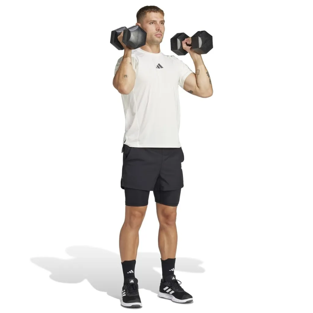 Fitness And Gymwear|Fitness And Gym Shorts*adidas Mens Gym+ 2 In 1 Shorts in Black