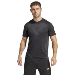 Fitness And Gym Tops|Fitness And Gymwear*adidas Mens Gym+ Seamless Tee in Black