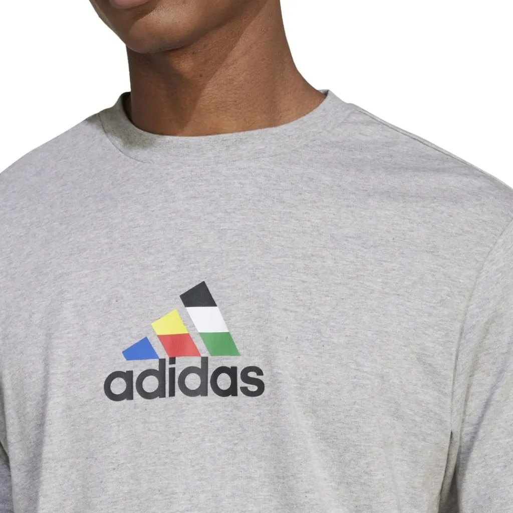 Fitness And Gym Tops*adidas Mens House Of Tiro Nations Graphic T-Shirt in Grey