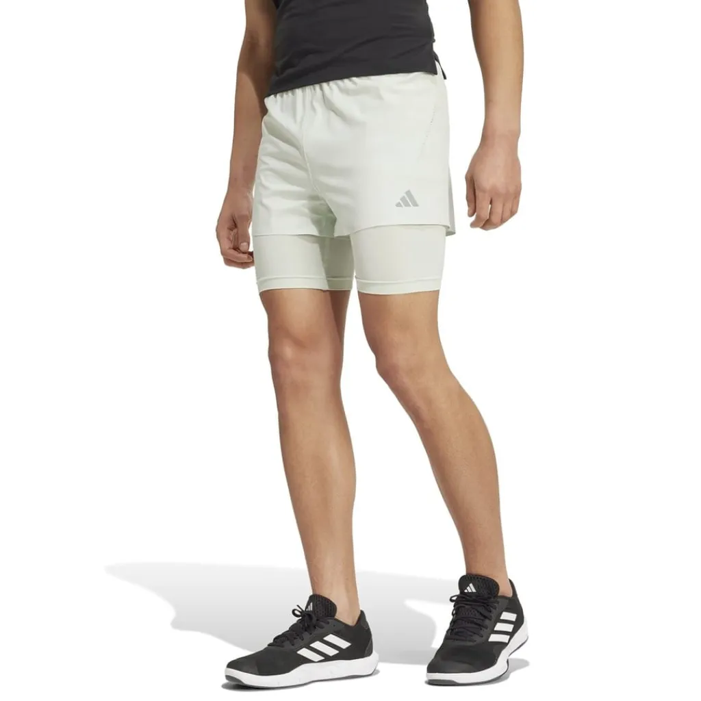 Fitness And Gym Shorts*adidas Mens Hr 2in1 Sho Gym Shorts in Green