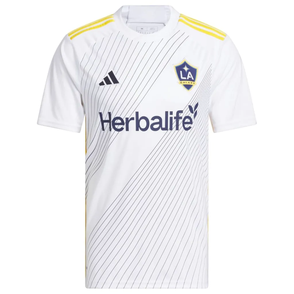 Football And Rugby Clothing*adidas Mens La Galaxy 24 25 Home Jersey in White