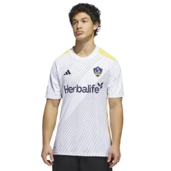 Football And Rugby Clothing*adidas Mens La Galaxy 24 25 Home Jersey in White