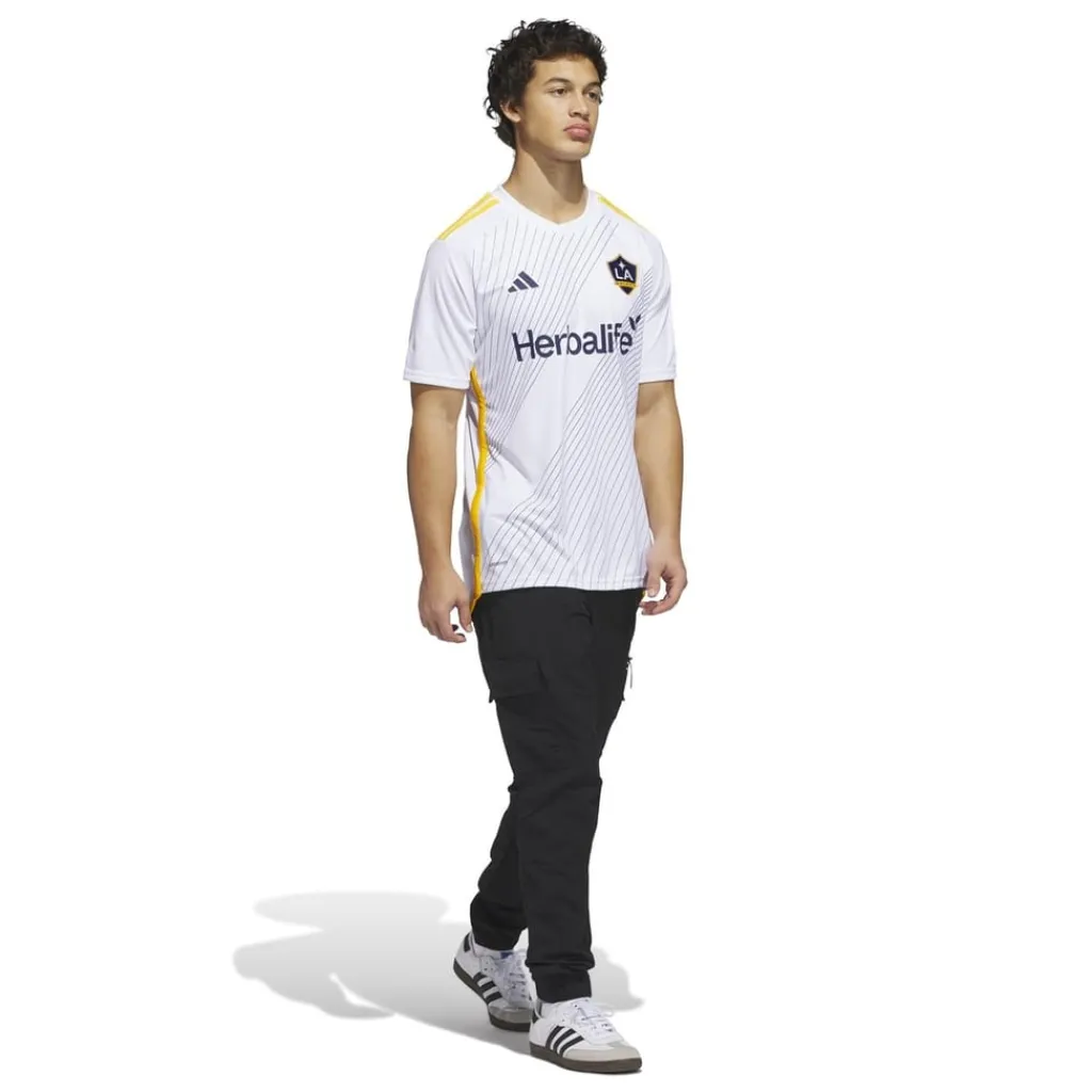 Football And Rugby Clothing*adidas Mens La Galaxy 24 25 Home Jersey in White