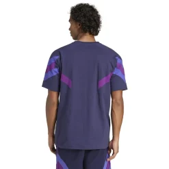 Football And Rugby Clothing*adidas Mens La Galaxy Originals Short Sleeve T-Shirt in Purple