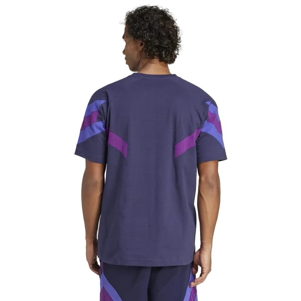 Football And Rugby Clothing*adidas Mens La Galaxy Originals Short Sleeve T-Shirt in Purple