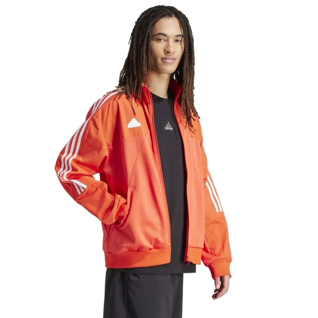 Tracksuits*adidas Mens M Tiro Tt Q1 Tracksuit Top in Red