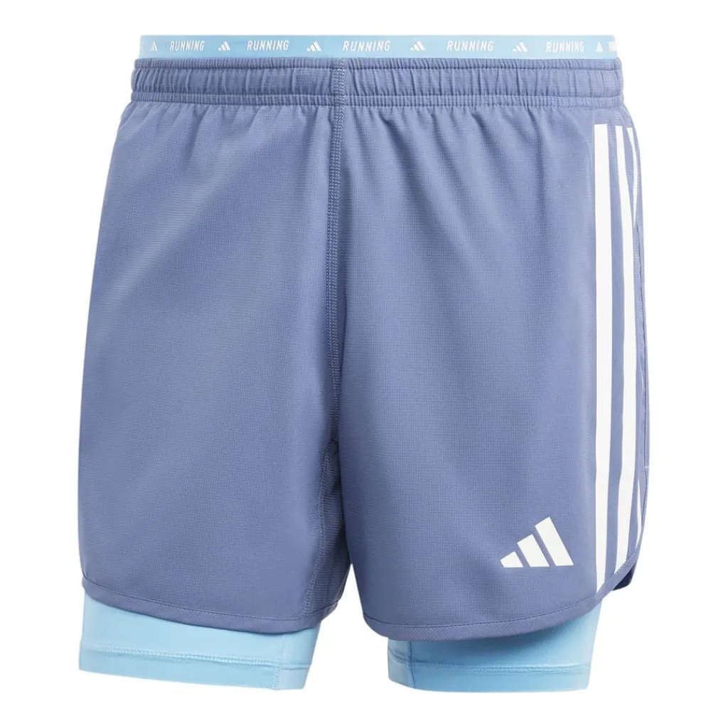 Fitness And Gym Shorts*adidas Mens Otr E 3s 2in1 S Running Shorts in Blue