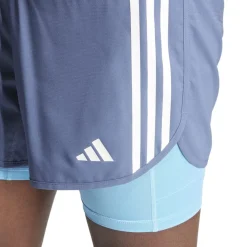 Fitness And Gym Shorts*adidas Mens Otr E 3s 2in1 S Running Shorts in Blue