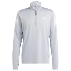 Fitness And Gym Tops*adidas Mens Own The Run Half Zip Running Top in Grey