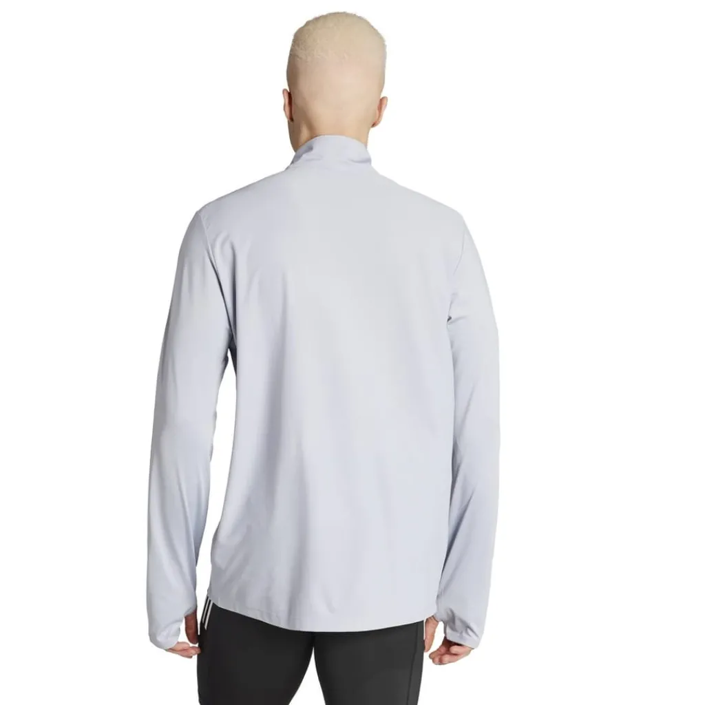Fitness And Gym Tops*adidas Mens Own The Run Half Zip Running Top in Grey