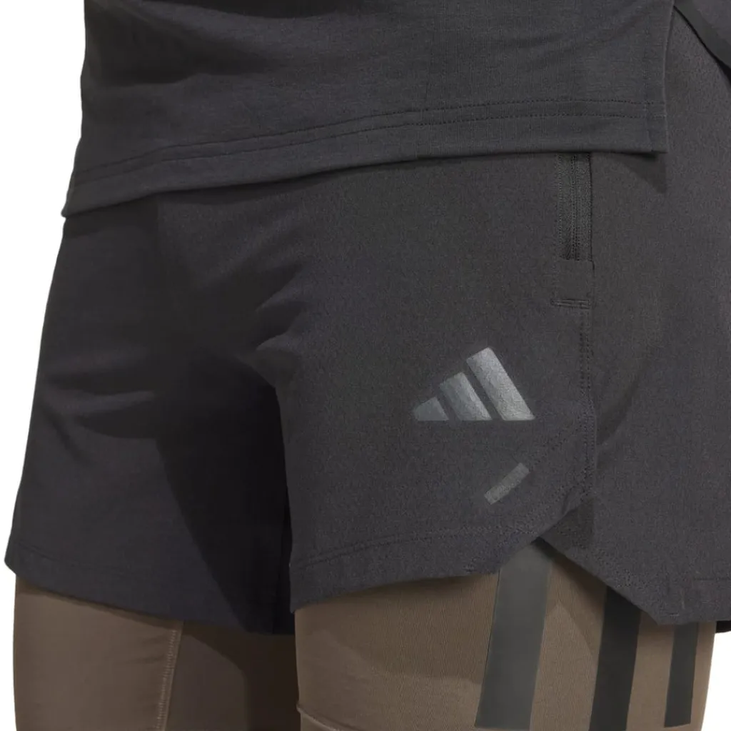 Fitness And Gym Shorts*adidas Mens Power 2in1 Gym Shorts in Black
