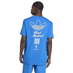 Football And Rugby Clothing*adidas Mens Real Madrid Icons Graphic T-Shirt in Blue