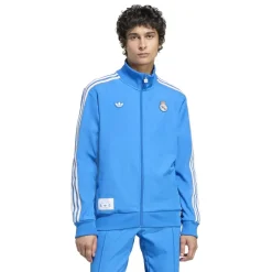 Tracksuits*adidas Mens Real Madrid Tracksuit Top in Blue
