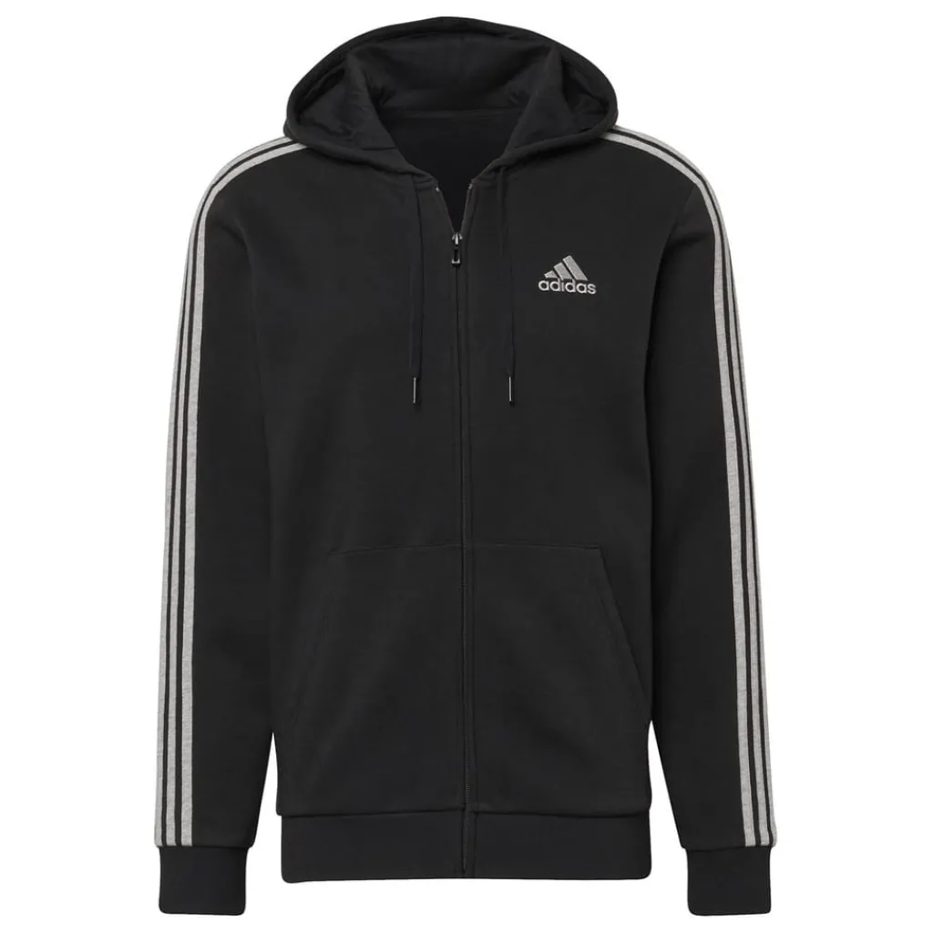 Tracksuits*adidas Mens 3s Fleece Tracksuit in Black