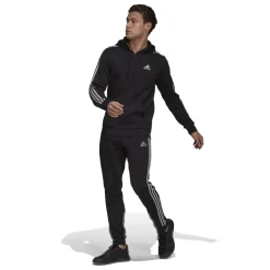 Tracksuits*adidas Mens 3s Fleece Tracksuit in Black