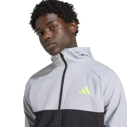 Fitness And Gym Tops*adidas Mens Tech Apparel Track Top in Black