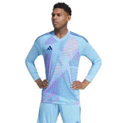 Fitness And Gym Tops*adidas Mens Tiro 24 Competition Long Sleeve Goalkeeper Shirt in Blue