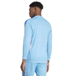 Fitness And Gym Tops*adidas Mens Tiro 24 Competition Long Sleeve Goalkeeper Shirt in Blue