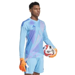 Fitness And Gym Tops*adidas Mens Tiro 24 Competition Long Sleeve Goalkeeper Shirt in Blue