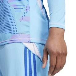 Fitness And Gym Tops*adidas Mens Tiro 24 Competition Long Sleeve Goalkeeper Shirt in Blue
