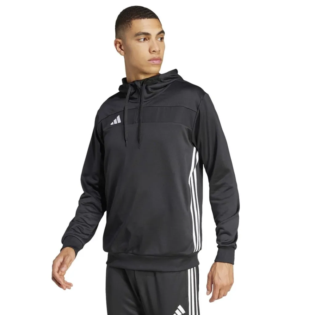 Fitness And Gym Tops*adidas Mens Tiro 25 Essentials Sweat Hoodie in Black