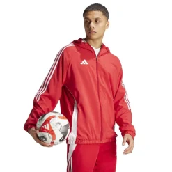 Fitness And Gymwear*adidas Mens Tiro 24 Windbreaker in Red