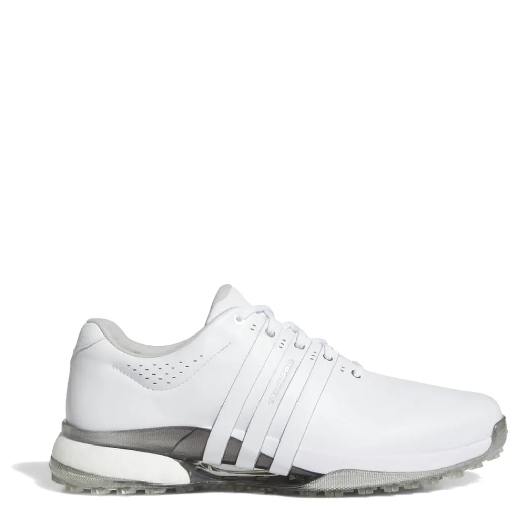 Golf Shoes*adidas Mens Tour360 25 Wide Spikeless Golf Shoes in White