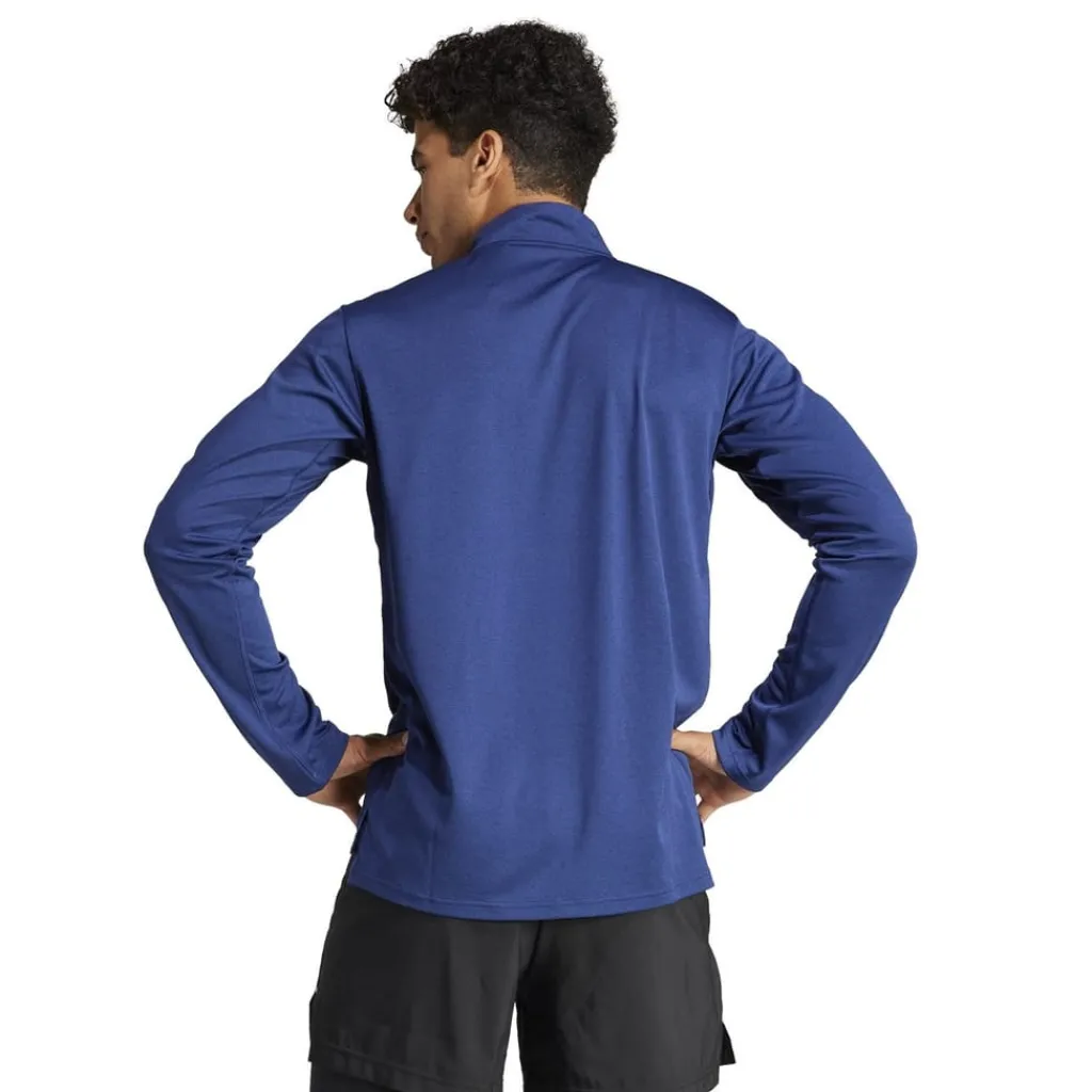 Fitness And Gym Tops*adidas Mens Train Essentials Training Long Sleeve Sweatshirt in Blue